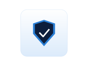 Website security shield protecting against hackers and malware
