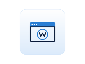 Managed WordPress hosting website in a browser