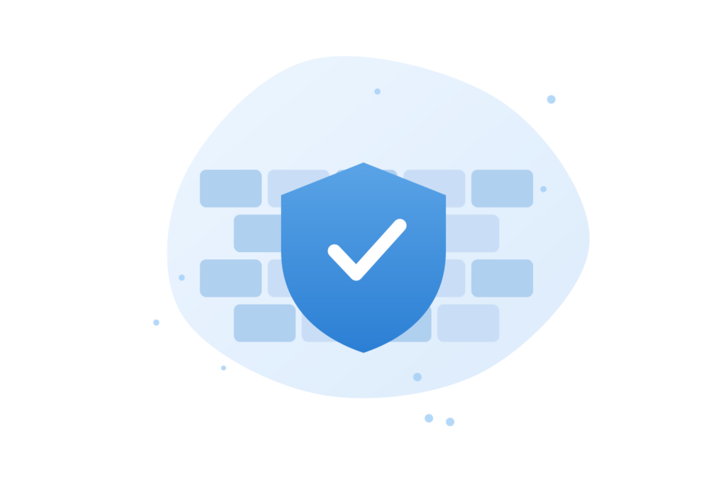 Web application firewall blocking hackers from a website