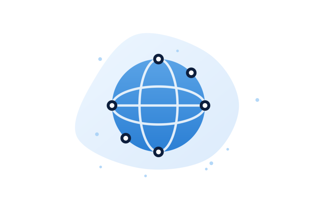 Global content delivery network making a website load faster
